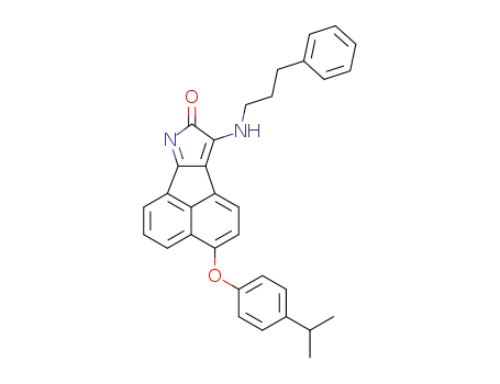 3-(4-isopropylphenoxy)-9-(3-phenylpropylamino)-8H-acenaphtho[1,2-b]pyrrol-8-one