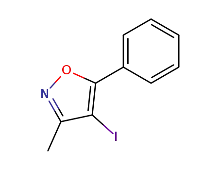 Molecular Structure of 16114-53-7 (4-IODO-3-METHYL-5-PHENYLISOXAZOLE)