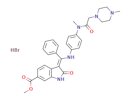 Molecular Structure of 959761-74-1 (nintedanib hydrobromide)
