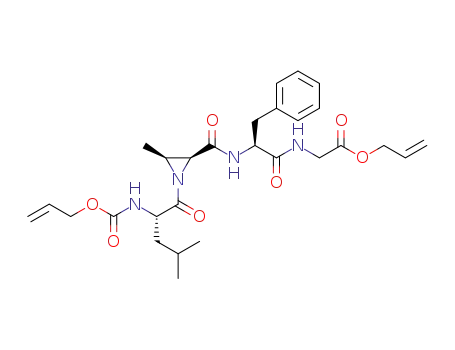 allyl 2-((S)-2-((2S,3S)-1-((S)-2-(((allyloxy)carbonyl)amino)-4-methylpentanoyl)-3-methylaziridine-2-carboxamido)-3-phenylpropanamido)acetate