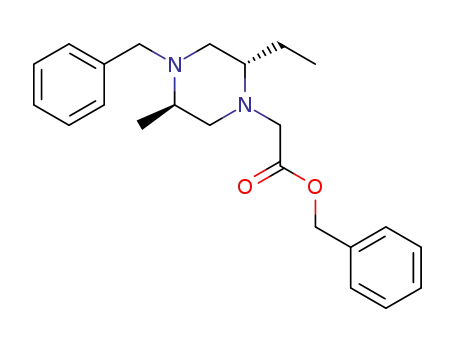 ((2S,5R)-4-benzyl-2-ethyl-5-methyl-piperazin-1-yl)-acetic acid benzyl ester