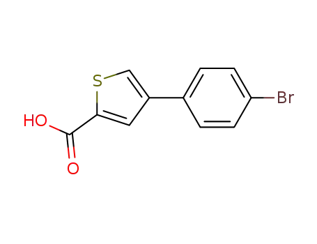 Molecular Structure of 26145-14-2 (4-(4-BROMOPHENYL)THIOPHENE-2-CARBOXYLIC&)