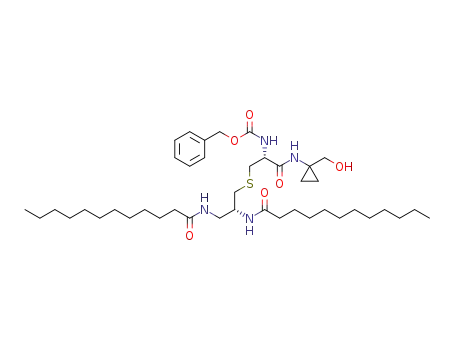 benzyl (R)-3-((R)-2,3-didodecanamidopropylthio)-1-(1-(hydroxymethyl)cyclopropylamino)-1-oxopropan-2-ylcarbamate
