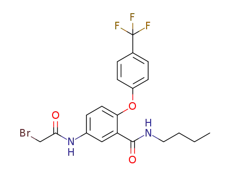 5-(2-bromoacetamido)-N-butyl-2-(p-trifluoromethylphenoxy)benzamide
