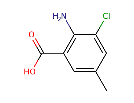 2- 아미노 -3- 클로로 -5- 메틸 벤조산