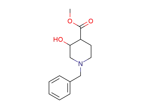 Molecular Structure of 1561771-72-9 (methyl 1-benzyl-3-hydroxypiperidine-4-carboxylate)