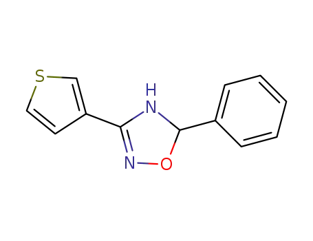 5-phenyl-3-(thiophen-3-yl)-4,5-dihydro-1,2,4-oxadiazole