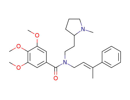 (E)-3,4,5-trimethoxy-N-(2-(1-methylpyrrolidin-2-yl)ethyl)-N-(3-phenylbut-2-enyl)benzamide