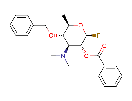 2-O-benzoyl-4-O-benzyl-3,6-dideoxy-3-dimethylamino-β-D-glucopyranosyl fluoride