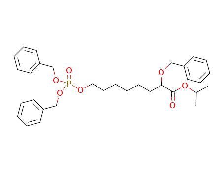 isopropyl 2-(benzyloxy)-8-(bis(benzyloxy)phosphoryloxy)octanoate