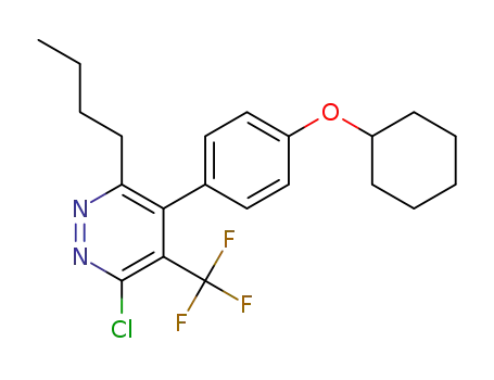 3-butyl-6-chloro-4-(4-cyclohexyloxyphenyl)-5-trifluoromethylpyridazine