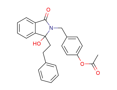 4-[(1-hydroxy-3-oxo-1-phenethylisoindol-2-yl)methyl]phenyl acetate