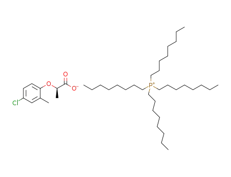 Molecular Structure of 1314005-20-3 (tetraoctylphosphonium (+)-(R)-2-(4-chloro-2-methylphenoxy)-propionate)