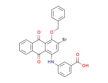 3-((4-(benzyloxy)-3-bromo-9,10-dioxo-9,10-dihydroanthracen-1-yl)amino)benzoic acid