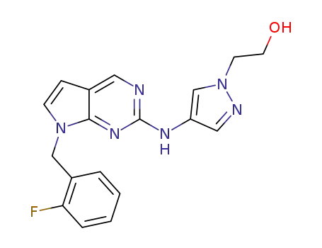 2-(4-(7-(2-fluorobenzyl)-7H-pyrrolo[2,3-d]pyrimidin-2-ylamino)-1H-pyrazol-1-yl)ethanol