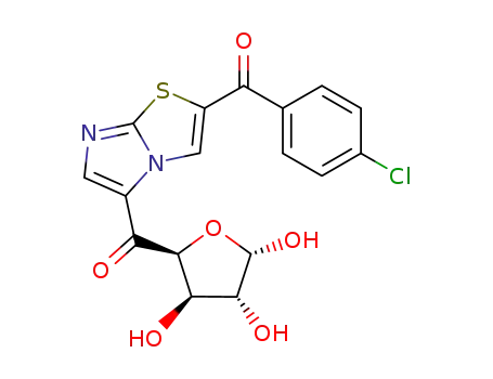 3-(p-chlorobenzoyl)-5-(α-D-xylofuranos-5-ulo-5-yl)imidazo[2,1-b]thiazole