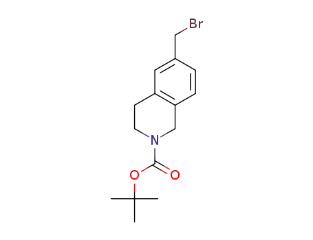 Molecular Structure of 622867-53-2 (6-bromomethyl-3,4-dihydro-1H-isoquinoline-2-carboxylic acid tert-butyl ester)