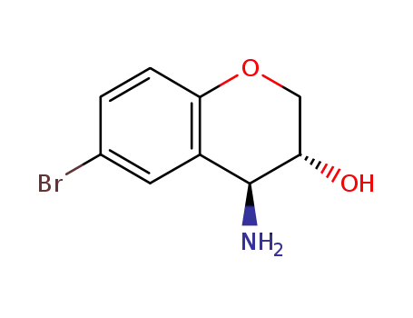 Molecular Structure of 70695-78-2 ((3R,4S)-4-amino-6-bromochroman-3-ol)