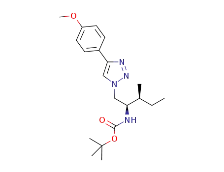 tert-butyl ((2R,3S)-1-(4-(4-methoxyphenyl)-1H-1,2,3-triazol-1-yl)-3-methylpentan-2-yl)carbamate