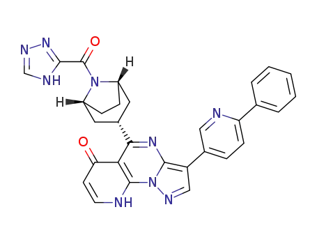 anti-5-(8-(4H-1,2,4-triazole-3-carbonyl)-8-azabicyclo[3.2.1]octan-3-yl)-3-(6-phenylpyridin-3-yl)pyrazolo[1,5-a]pyrido[3,2-e]pyrimidin-6(9H)-one