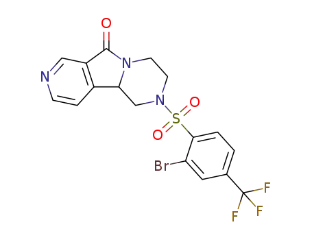 2-{[2-bromo-4-(trifluoromethyl)phenyl]sulfonyl}-1,3,4,10b-tetrahydropyrido[4',3':3,4]pyrrolo[1,2-a]pyrazin-6(2H)-one