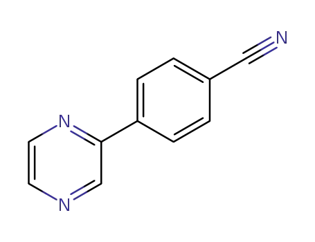 Molecular Structure of 143526-42-5 (Benzonitrile, 4-pyrazinyl-)