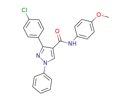 3-(4-chlorophenyl)-N-(4-methoxyphenyl)-1-phenyl-1H-pyrazole-4-carboxamide