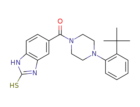 5-{[4-(2-tert-butylphenyl)piperazin-1-yl]carbonyl}-1H-benzimidazole-2-thiol