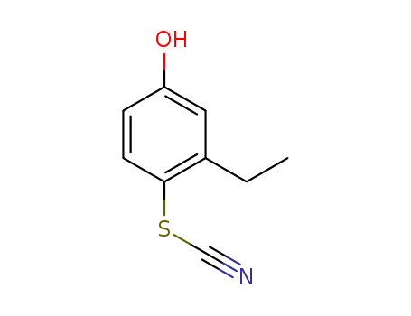 Thiocyanic acid,2-ethyl-4-hydroxyphenyl ester
