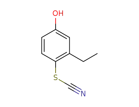 Molecular Structure of 6291-20-9 (2-ethyl-4-hydroxyphenyl thiocyanate)