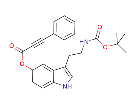 3-(2-(tert-butoxycarbonylamino)ethyl)-1H-indol-5-yl 3-phenyl prop-2-ynoate