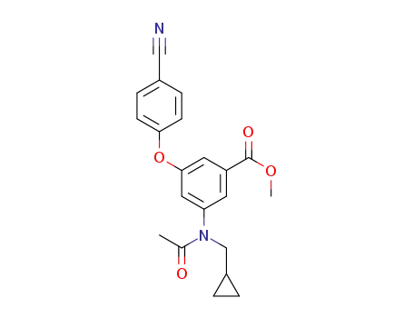 methyl 3-[acetyl(cyclopropylmethyl)amino]-5-(4-cyanophenoxy)benzoate