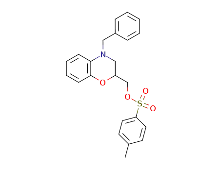 toluene-4-sulfonic acid 4-benzyl-3,4-dihydro-2<i>H</i>-benzo[1,4]oxazin-2-ylmethyl ester