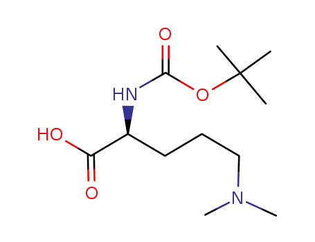 Molecular Structure of 65671-54-7 ((S)-2-[(tert-butoxycarbonyl)amino]-5-(dimethylamino)pentanoic acid)