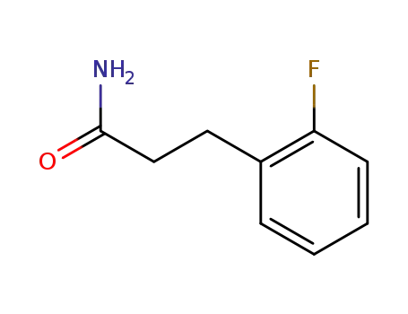Molecular Structure of 91319-64-1 (Benzenepropanamide, 2-fluoro-)