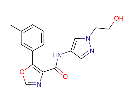 N-(1-(2-hydroxyethyl)-1H-pyrazol-4-yl)-5-(m-tolyl)oxazole-4-carboxamide
