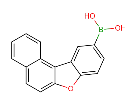 Molecular Structure of 1256544-74-7 (benzo[b]naphtho[1,2-d]furan-10-boronic acid)