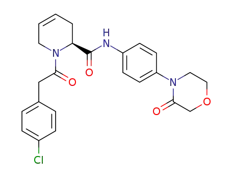 (S)-1-(2-(4-chlorophenyl)acetyl)-N-(4-(3-oxomorpholino)phenyl)-1,2,3,6-tetrahydropyridine-2-carboxamide