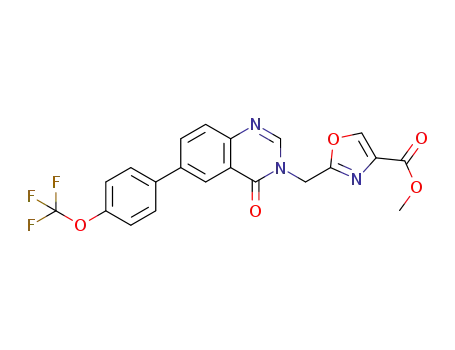 methyl 2-((4-oxo-6-(4-(trifluoromethoxy)phenyl)quinazolin-3(4H)-yl)methyl)oxazole-4-carboxylate