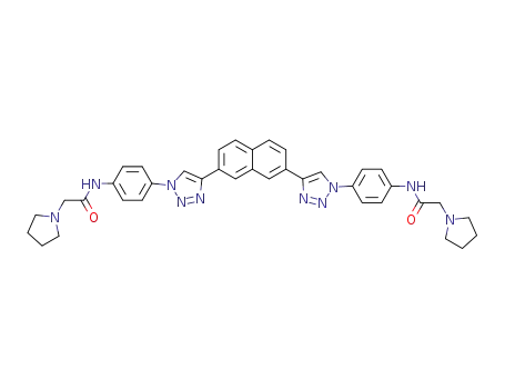 Molecular Structure of 1400645-92-2 (C<sub>38</sub>H<sub>38</sub>N<sub>10</sub>O<sub>2</sub>)