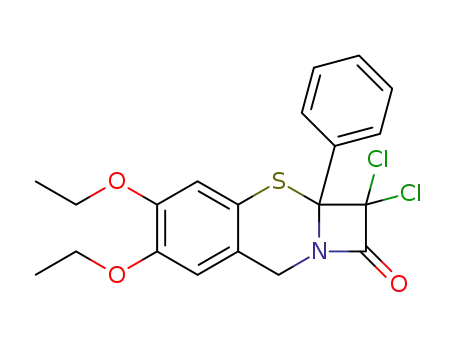 2,2-dichloro-2,2a-dihydro-5,6-diethoxy-1H,8H-2a-phenylazeto[2,1-b][1,3]benzothiazin-1-one