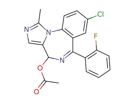 4-Acetoxy-8-chloro-6-(2-fluorophenyl)-1-methyl-4H-imidazo[1,5-a][1,4]benzodiazepine