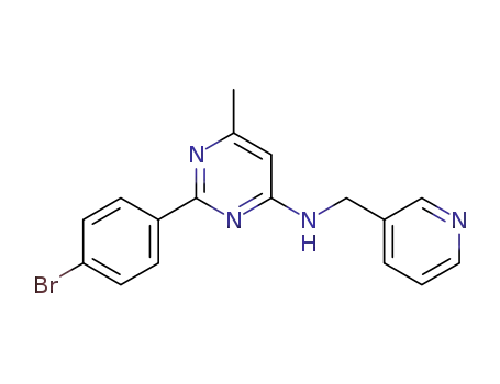 2-(4-bromophenyl)-6-methyl-N-(pyridin-3-ylmethyl)pyrimidin-4-amine