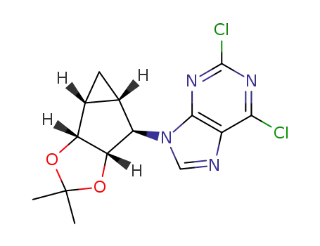 2,6-dichloro-9-((3aR,3bR,4aS,5R,5aS)-2,2-dimethylhexahydrocyclopropa[3,4]cyclopenta[1,2-d][1,3]dioxol-5-yl)-9H-purine