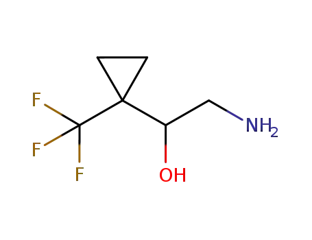 Molecular Structure of 880144-61-6 (Cyclopropanemethanol, a-(aminomethyl)-1-(trifluoromethyl)-)