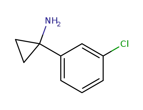Molecular Structure of 474709-84-7 (1-(3-CHLORO-PHENYL)-CYCLOPROPYLAMINE)