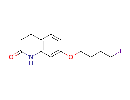 Molecular Structure of 952308-47-3 (7-(4-Iodobutoxy)-3,4-dihydroquinolin-2-one)