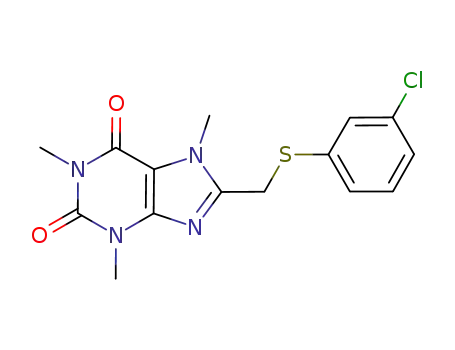 8-{[(3-chlorophenyl)sulfanyl]methyl}caffeine