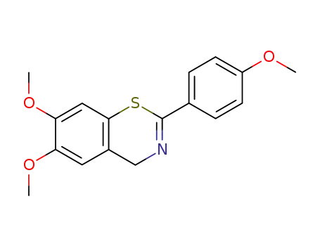 4H-1,3-Benzothiazine, 6,7-dimethoxy-2-(4-methoxyphenyl)-