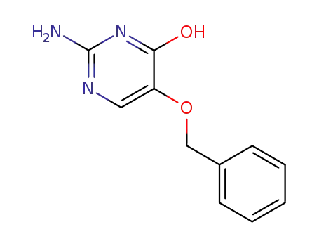 Molecular Structure of 93534-87-3 (2-aMino-5-(benzyloxy)pyriMidin-4(3H)-one)